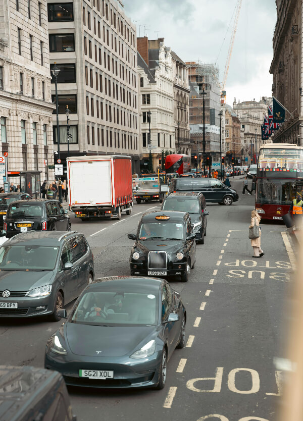 traffic on a busy road