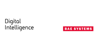 bae systems logo BAE Systems logo in red and Digital Intelligence written in black.
