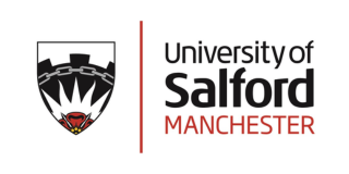 uni of salford logo University of Salford logo against a white background.